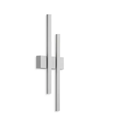 Produktbild von Telefunken GRAZ LED Aussenwandleuchte IP44 2-fach 8W Silberfarbig IP44 Neutralweiss