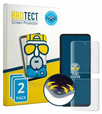 Produktbild von 2x BROTECT Fullscreen Schutzfolie für Motorola Razr 70 Ultra Displayschutz Folie Fullcover Matt Entspiegelungsfolie
