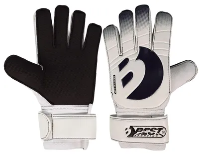Image de Best Sporting Gants de gardien de but Best Grip I Gants de football antidérapants en moussePolyuréthaneI Gants de football I Gants de gardien de but de haute qualité I noir - blanc