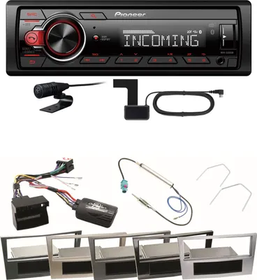Produktbild von Pioneer MVH-330DAB Bluetooth Digitalradio Einbauset für Astra H Corsa D Zafira B