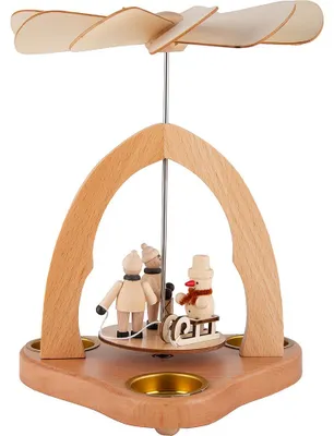 Produktbild von 1-stöckige Tischpyramide Winterkinder (20cm) von Saico Seiffen