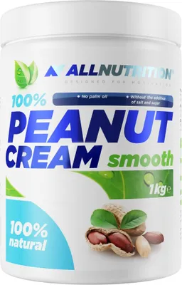 Zdjęcie produktu dla ALLNUTRITION 100% Peanut Butter 1000 g fine / Masła orzechowe / Pyszne 100% naturalne masło orzechowe bez dodatku cukru, soli i oleju palmowego