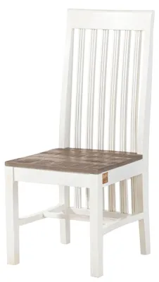 Produktbild von MASSIVMOEBEL24 Stuhl Mango 45x51x108 weiß lackiert TOULOUSE #113