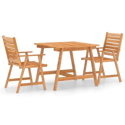 Image de vidaXL Ensemble de jardin 3 pièces en bois massif d'acacia