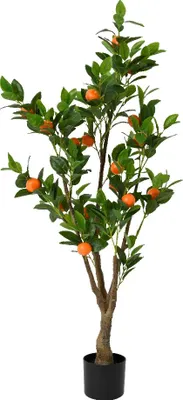 Produktbild von Kaemingk SUMMER Dekorationspflanze mit Orangen, 130 cm hoch, grün-orange