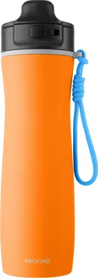 Produktbild von PROFINO Sport-Flasche Active, 600 ml, Edelstahl, orange