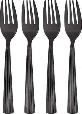 Produktbild von Kuchengabeln, Serie Athen, 4-teilig, schwarz, Edelstahl