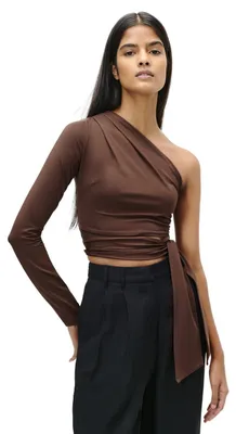 Produktbild von LeGer Leia Longsleeve - Langarmshirt Damen im One-Shoulder-Design - körpernahe P