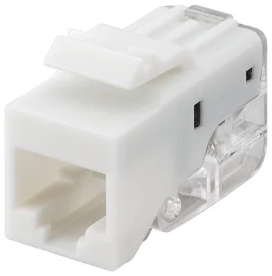 Zdjęcie produktu dla Goobay 95739, Płaski, Biały, RJ-45, IDC, Żeńska, Cat5e