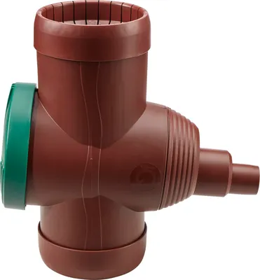Zdjęcie produktu dla GARANTIA Zbieracz deszczówki Inox DN 68-100 brązowy, w zestawie z wkładem filtracyjnym