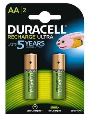 Obrázok produktu pre Nabíjateľné batérie „DURALOCK“ typu AA 2400 mAh – balenie po 2 kusoch