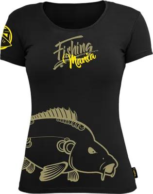 Produktbild von HOTSPOT DESIGN Fishing Mania Carpfishing, L, schwarz-gelb, T-Shirt, 010001103