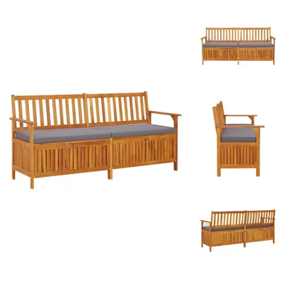 Produktbild von vidaXL Truhenbank mit Kissen 170 cm Massivholz Akazie -  Gartenbänke