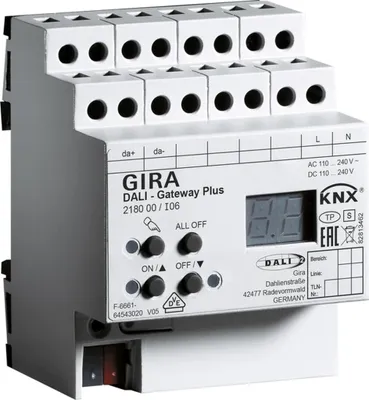 Image de Gira DALI-Gateway Plus, KNX REG, 1 pièce.
