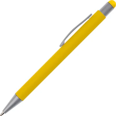Produktbild von Touchpen Kugelschreiber / aus Metall / Farbe: gelb