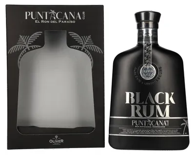 Produktbild von Puntacana Club BLACK RUM 38% Vol. 0,7l in Geschenkbox