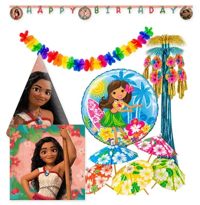 Produktbild von Partyset Vaiana Geburtstagsdeko Kindergeburtstag Party Deko