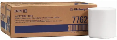 Produktbild von Wischtücher Kymtech Wettask DSX 1-lagig 31,5x30,5cm Kleinrolle weiß
