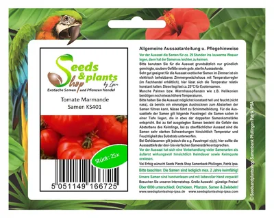 Produktbild von 25x Tomate Marmande - Alte Sorten frische Samen Gemüse Garten Tomaten KS401