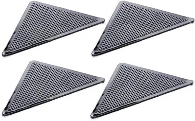 Obrázok produktu pre Silikónové rohože na ochranu proti pošmyknutiu – veľká rohož – umývateľná jednorazová rohož – 5 x 5 x 5 cm – čierna