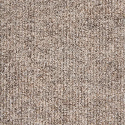 Produktbild von Beige Teppichfliesen Nadelvlies gerippt Selbstliegende Teppichfliesen 50 x 50 cm robust Nadelfilz Bodenbelag