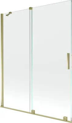Zdjęcie produktu dla Parawan nawannowy Mexen Velar, złoty, 140x150 cm, szkło transparentne