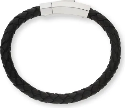 Produktbild von JuwelmaLux Lederarmband mit Edelstahl Verschluss JL10-03-1748 21 cm