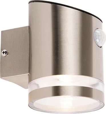 Produktbild von Trio Leuchten - Modern Außen Wandleuchte grau mit Bewegungsmelder IP44 Solar - Salina I Außenbeleuchtung - Aluminium Rund - I (nicht austauschbare) LED