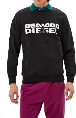 Produktbild von Diesel Herren "BMOWT-ROUNDOO" Sweatshirt Schwarz
