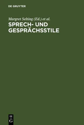 Produktbild von Sprech- und Gesprächsstile