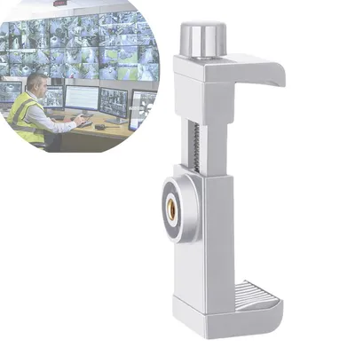 Produktbild von Kamera Schraubhalterung 1/4 Zoll – Tischklemme, Universal für DSLR, Smartphone, Webcam, Stabile Halterung Weiß