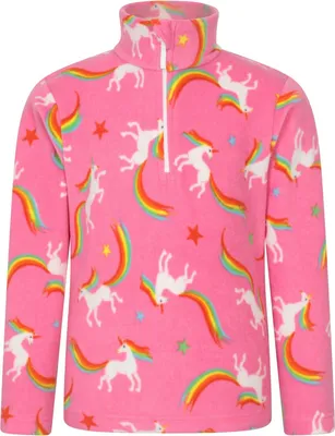 Immagine prodotto di Mountain Warehouse - Top in pile per bambini con mezza zip MW4494 (116) (Rosa)