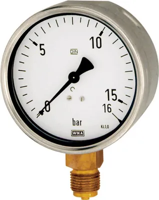 Produktbild von Riegler Manometer, Robustausführung, G 1/2 unten, 0 - 10,0 bar, Ø 100