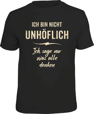 Produktbild von Fun Shirt - Textilien - unhöflich