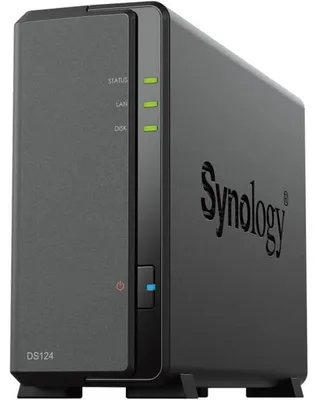 Obrázok produktu pre Synology DiskStation DS124, NAS, Desktop, Realtek, RTD1619B, 1 GB, DDR4
