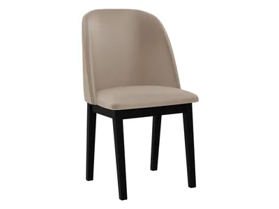 Produktbild von MIRJAN24 Stuhl Monti I, Esszimmerstuhl aus Buchenholz, 45x45x83 cm (Holzfarbe: Schwarz, Stofffarbe: Paros 02)