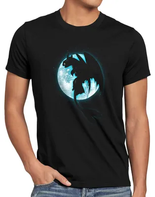 Produktbild von style3 Moonlight Dragon Herren T-Shirt