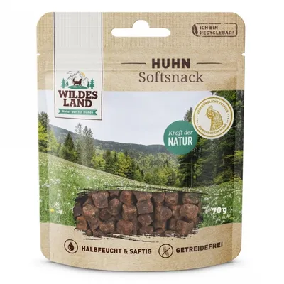 Produktbild von Wildes Land Softsnack Huhn 70g