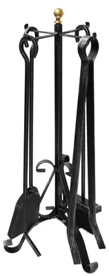Produktbild von Raik Kaminbesteck Heinrich, 4-teilig, Schmiedeeisen, 64 cm