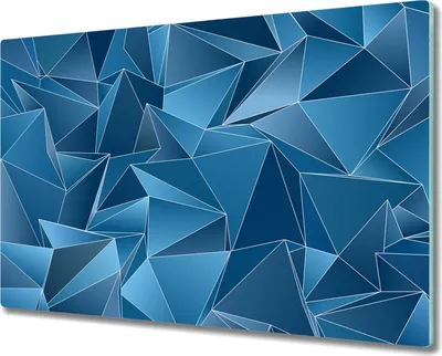 Produktbild von Coloray Herdabdeckplatte 80x52 cm Schneidebrett Kochplattenabdeckung Küchenbrett Hackbrett - geometrische Dreiecke