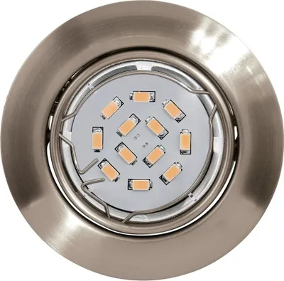 Produktbild von EGLO Peneto, Einbaustrahler, Nicht austauschbare(s) Leuchtmittel, LED, 5 W, 3000 K, Nickel