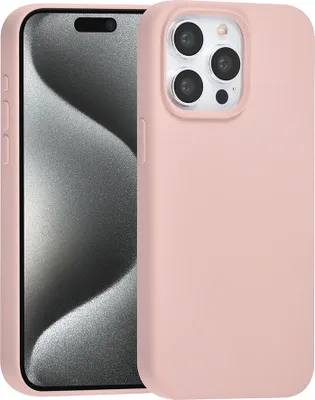 Produktbild von TUNIQ iPhone 15 Pro Max Back cover case - Premium Liquid silicone - Pink