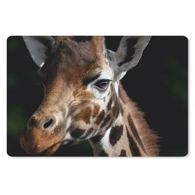 Produktbild von MuchoWow® Mauspad Mousepad Giraffe - Tier - Schwarz 27x18 cm - Mousepads - Maus Mat - Pad - Mausunterlage - Büroartikel - Desk Matten