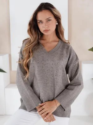 Immagine prodotto di Dstreet Maglione donna a girocollo Veralia grigio S/M
