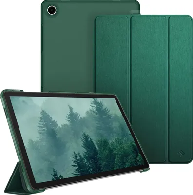 Produktbild von Fintie Hülle für Samsung Galaxy Tab A11+ Plus 11" 2025 / Tab A9+ Plus 11 Zoll 2023 Tablet, Ultradünn Schutzhülle mit Translucent Rückseite Cover, Dunkelgrün