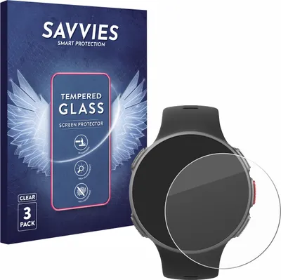Produktbild von 3x Savvies Schutzglas für Polar Vantage V / V Titan Displayschutz 9H Glas klar transparent