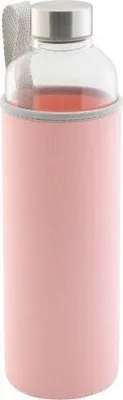 Produktbild von Trinkflasche, Glas, rosa, ca. 0,5 l