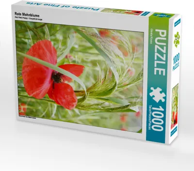 Produktbild von CALVENDO Puzzle Rote Mohnblume | 1000 Teile Lege-Größe 64x48cm Foto-Puzzle für glückliche Stunden