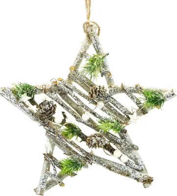 Immagine prodotto di Stella bianco-argento 30 cm