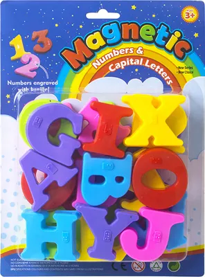 Produktbild von Magnetbuchstaben Alphabet 26-teiliges Set, Einzelmaße 6 x 4,5 x 0,5 cm